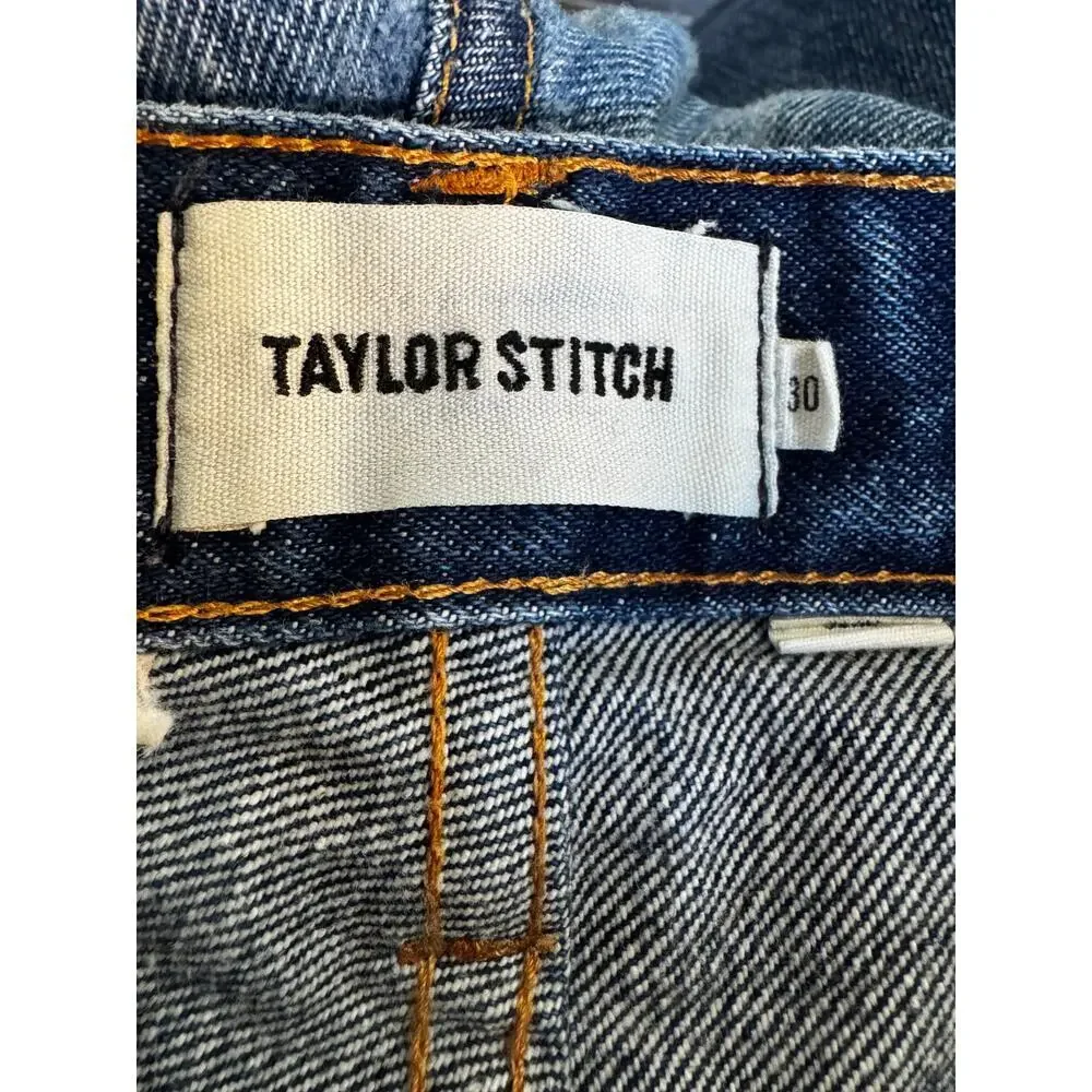 Taylor Stitch White Oak Cone Mill Selvedge Jeans Heritage Raw Denim Size 30W/27L